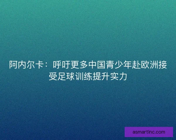 阿内尔卡：呼吁更多中国青少年赴欧洲接受足球训练提升实力
